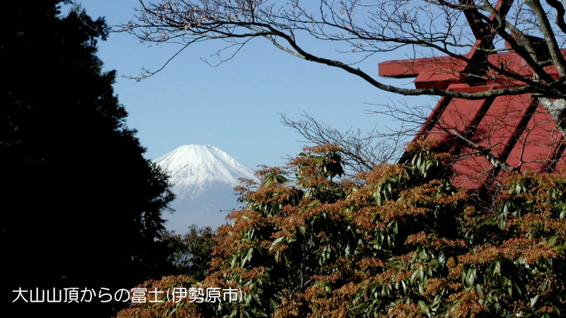 大山山頂からの富士