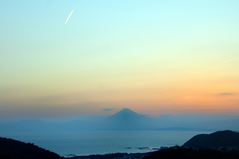 富士山の夕景