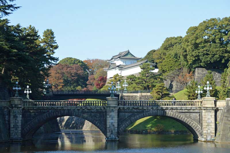 皇居の正門石橋と伏見櫓