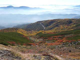 2014.9.28乗鞍岳畳平の紅葉(南アルプスの眺望)