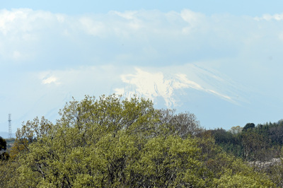 裾野だけ見えた富士山