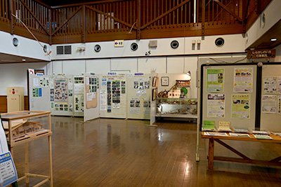 観察センター内の展示