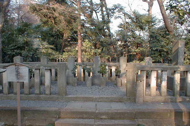 松陰神社 吉田松陰の墓(撮影　2000.12.23)