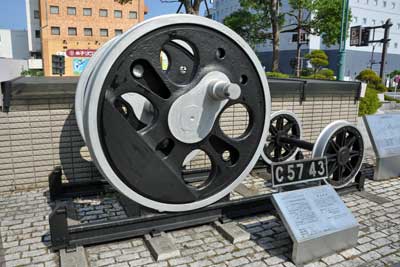 C57型蒸気機関車主動輪