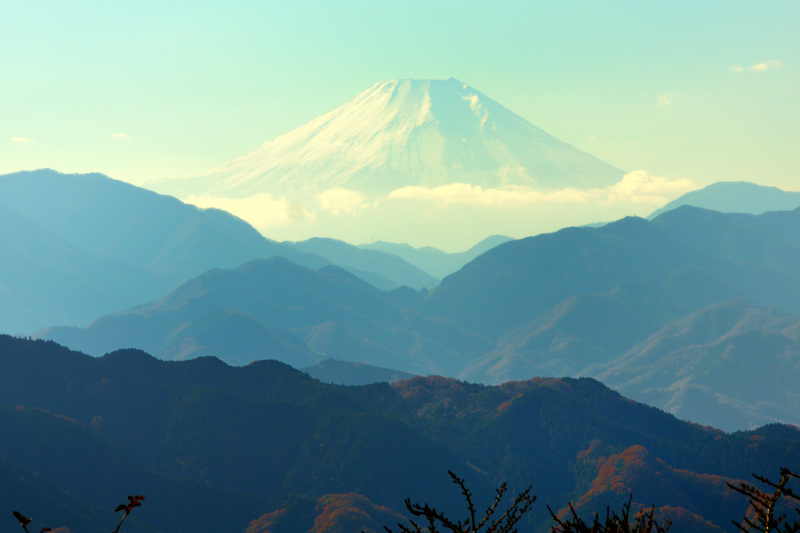 山頂からの富士山(2013.11.30撮影)