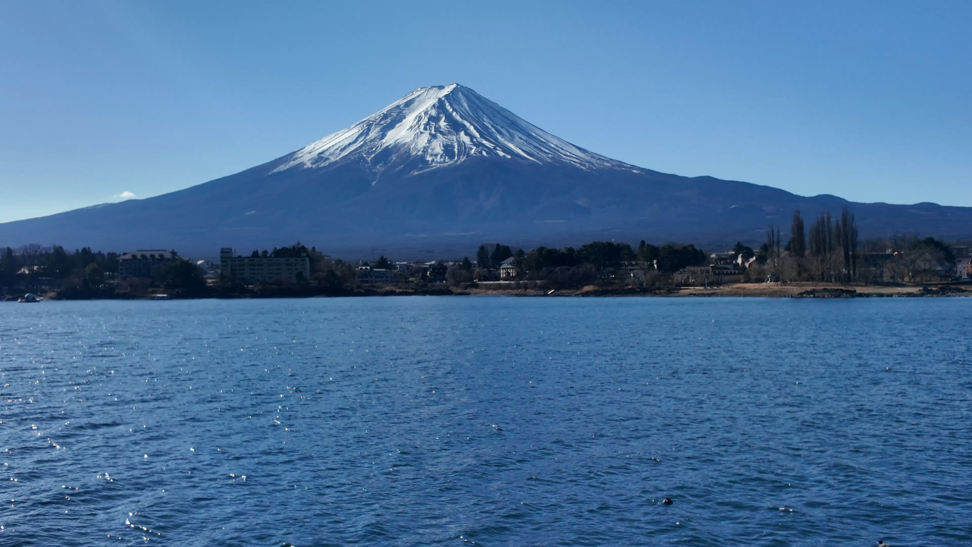 冬晴れの富士山