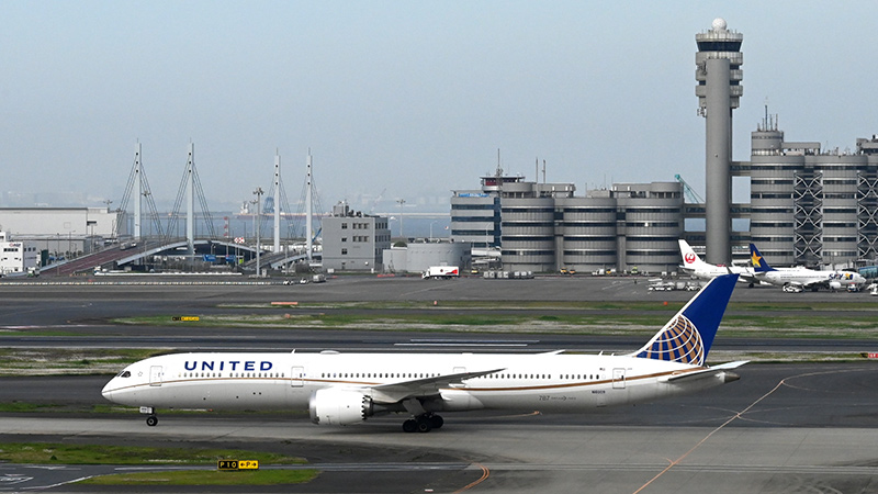 United Airlinesのボーイング777-222