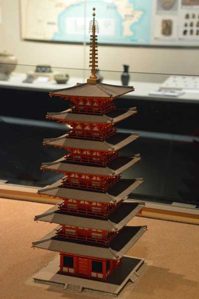 相模国分寺の七重塔模型