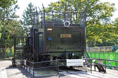 蒸気機関車(D51516)の展示